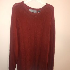 Men’s Rust colored Oscar De La Renta Sweater